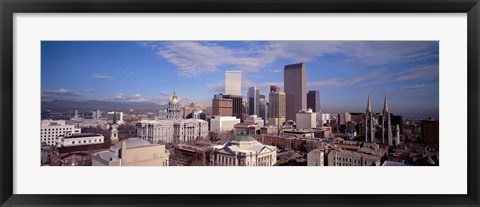 Framed Aerial View of Denver, Colorado Print