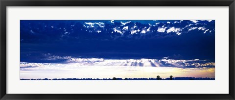 Framed Evening Clouds Sacramento CA USA Print