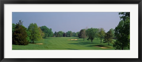 Framed Panoramic view of a golf course, Baltimore Country Club, Maryland, USA Print