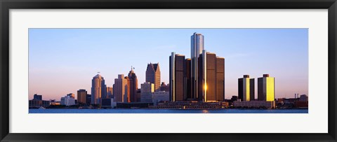 Framed Morning, Detroit, Michigan, USA Print