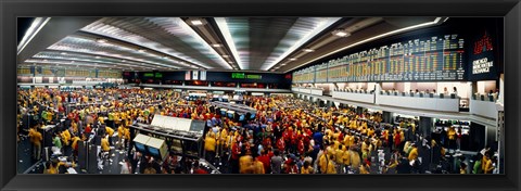 Framed Traders in a stock market, Chicago Mercantile Exchange, Chicago, Illinois, USA Print