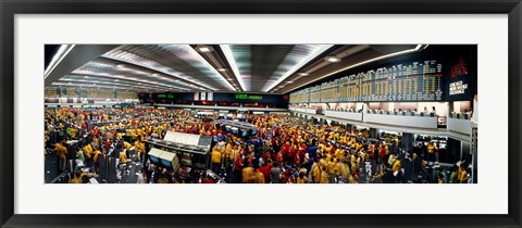 Framed Traders in a stock market, Chicago Mercantile Exchange, Chicago, Illinois, USA Print