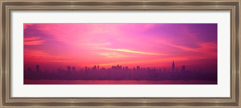 Framed Skyline, NYC, New York City, New York State USA Print