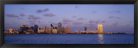 Framed Sunset, San Diego, California, USA Print