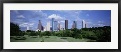 Framed Cityscape, Houston, TX Print