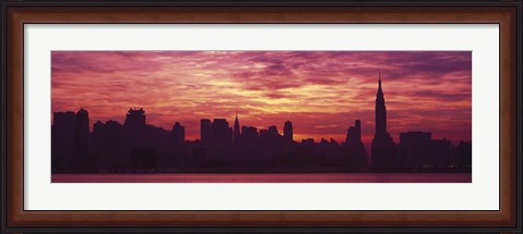 Framed Hudson River New York, NYC, New York City, New York State, USA Print