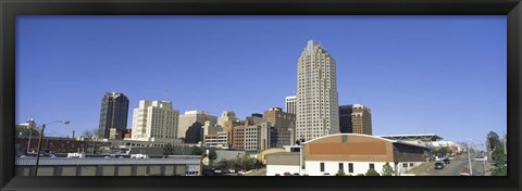 Framed Buildings in a city, Raleigh, Wake County, North Carolina, USA Print