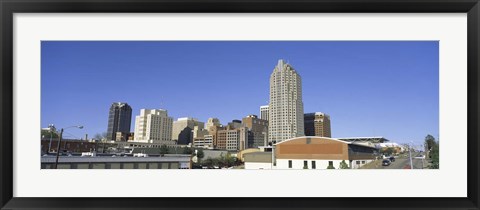 Framed Buildings in a city, Raleigh, Wake County, North Carolina, USA Print