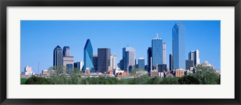 Framed Downtown Dallas Texas Print