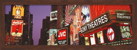 Framed Billboards On Buildings, Times Square, NYC, New York City, New York State, USA Print