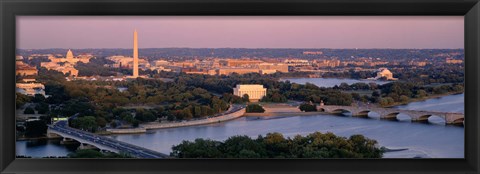 Framed Aerial, Washington DC, District Of Columbia, USA Print