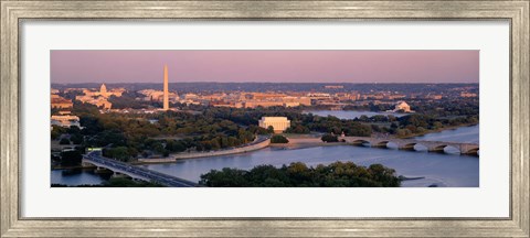 Framed Aerial, Washington DC, District Of Columbia, USA Print