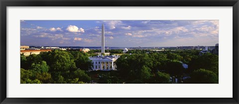 Framed Aerial View of White House, Washington DC Print