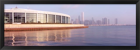 Framed Building Structure Near The Lake, Shedd Aquarium, Chicago, Illinois, USA Print