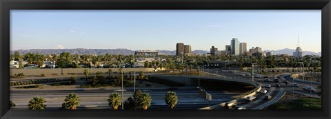 Framed Traffic moving on the road, Phoenix, Arizona, USA Print