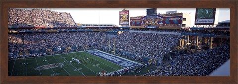 Framed High angle view of a football stadium, Sun Devil Stadium, Arizona State University, Tempe, Maricopa County, Arizona, USA Print