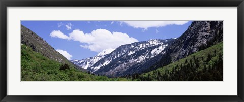 Framed Clouds over mountains, Little Cottonwood Canyon, Salt Lake City, Utah, USA Print