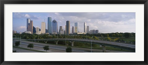 Framed Houston Skyline from a Distance, Texas, USA Print