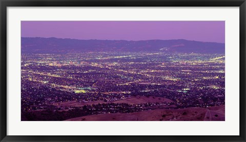 Framed Aerial Silicon Valley San Jose California USA Print