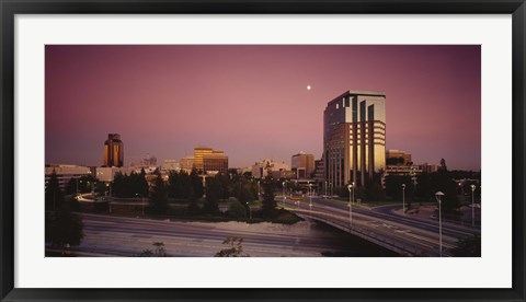 Framed Buildings in a city, Sacramento, California, USA Print