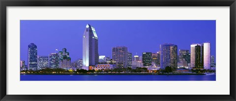 Framed Skyline, San Diego, California, USA Print