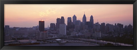 Framed Sunrise Philadelphia PA USA Print