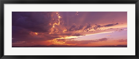 Framed Low angle view of clouds at sunset, Phoenix, Arizona, USA Print