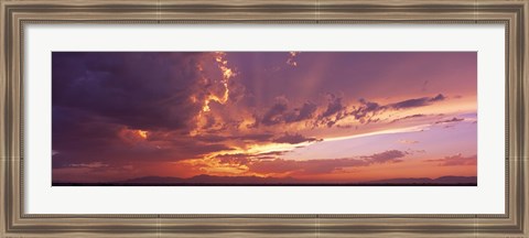 Framed Low angle view of clouds at sunset, Phoenix, Arizona, USA Print