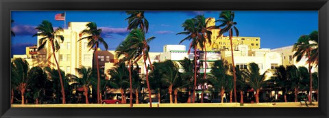 Framed Ocean Drive South Beach Miami Beach FL Print