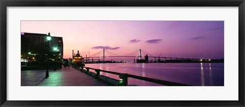 Framed Bridge across a river, Savannah River, Atlanta, Georgia, USA Print