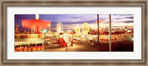 Framed Ferris wheel in an amusement park, Arizona State Fair, Phoenix, Arizona, USA Print