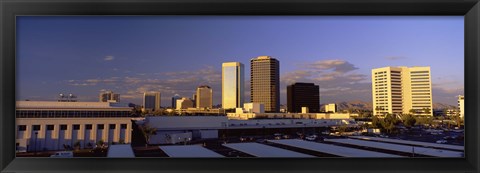 Framed Cityscape Phoenix AZ Print