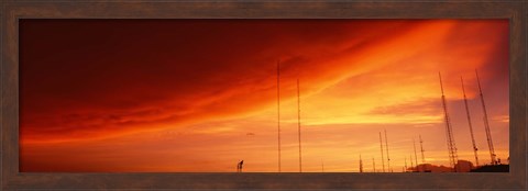 Framed Low angle view of antennas, Phoenix, Arizona, USA Print