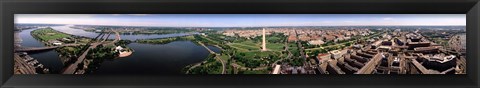 Framed Aerial Washington DC USA Print