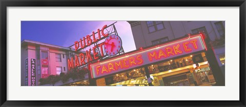 Framed Public Market Seattle WA USA Print