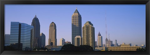 Framed Atlanta skyline, Georgia Print