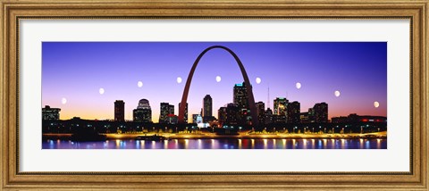 Framed Skyline St Louis Missouri USA Print