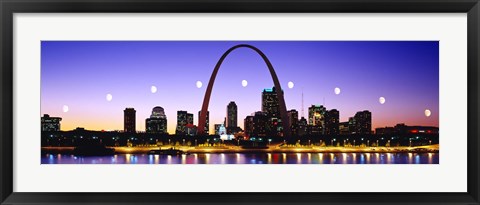 Framed Skyline St Louis Missouri USA Print