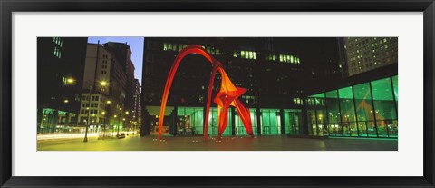 Framed Alexander Calder Flamingo, Chicago, Illinois, USA Print