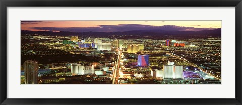 Framed Strip, Las Vegas Nevada, USA Print