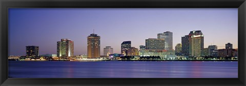 Framed Night New Orleans LA Print