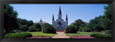 Framed St Louis Cathedral Jackson Square New Orleans LA USA Print