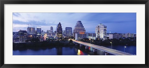 Framed Night, Austin, Texas, USA Print