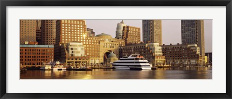 Framed Buildings at the waterfront, Boston, Massachusetts Print