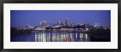 Framed Evening Kansas City MO Print