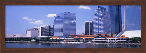 Framed Skyline Jacksonville FL USA Print