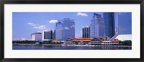 Framed Skyline Jacksonville FL USA Print