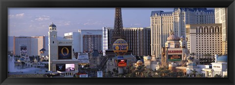 Framed Hotels on the Strip Las Vegas NV Print