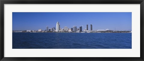 Framed Skyscrapers in a city, San Diego, California Print