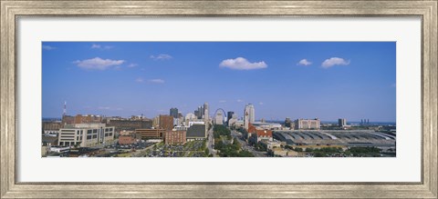 Framed Aerial view of a city, St. Louis, Missouri, USA Print